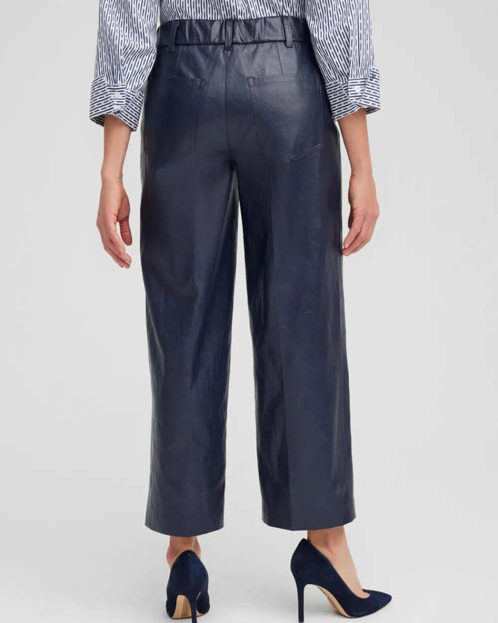New Faux Leather Trouser Crops Pants