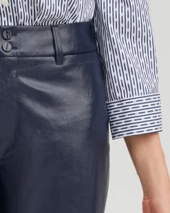 New Faux Leather Trouser Crops Pants