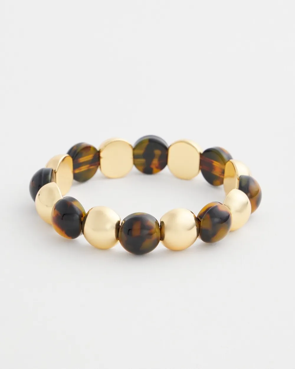 New Faux Tort Beaded Stretch Bracelet Bracelet Stacking