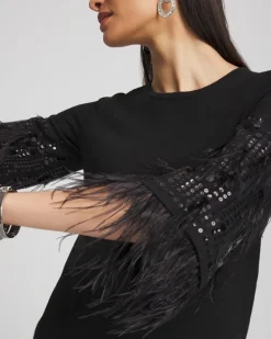 Cheap Feather Sequin Pullover Sweater Sweaters | Matching Sets