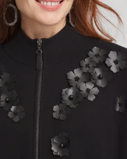 Discount Floral Appliqué Ruana Tops | Ponchos & Ruanas