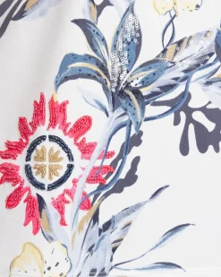 Hot Floral Artisan Tee Tops