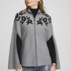 New Floral Embroidered Sweater Cape Tops | Ponchos & Ruanas