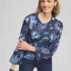 Fashion Floral Long Sleeve Tee Tops