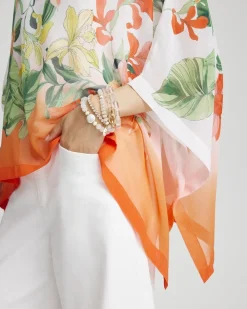 Best Floral Ombre Poncho Tops