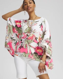 Flash Sale Floral Poncho Tops