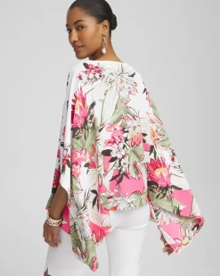 Flash Sale Floral Poncho Tops