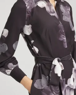 Sale Floral Print Maxi Shirt Dress Dresses