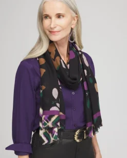 Store Floral Sprigs Oblong Scarf Scarves