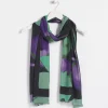 Online Floral Watercolor Oblong Scarf Scarves