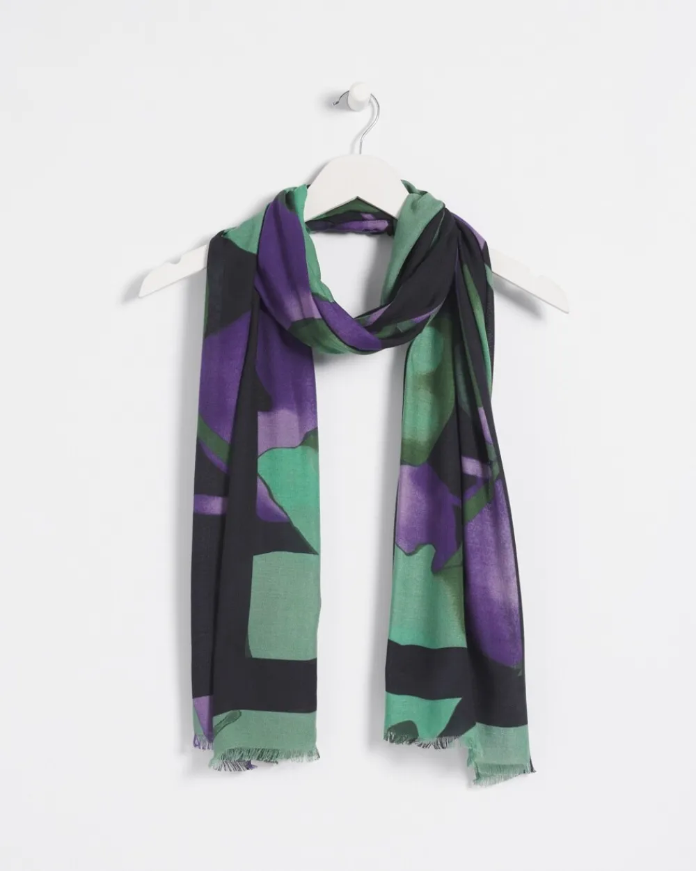 Online Floral Watercolor Oblong Scarf Scarves