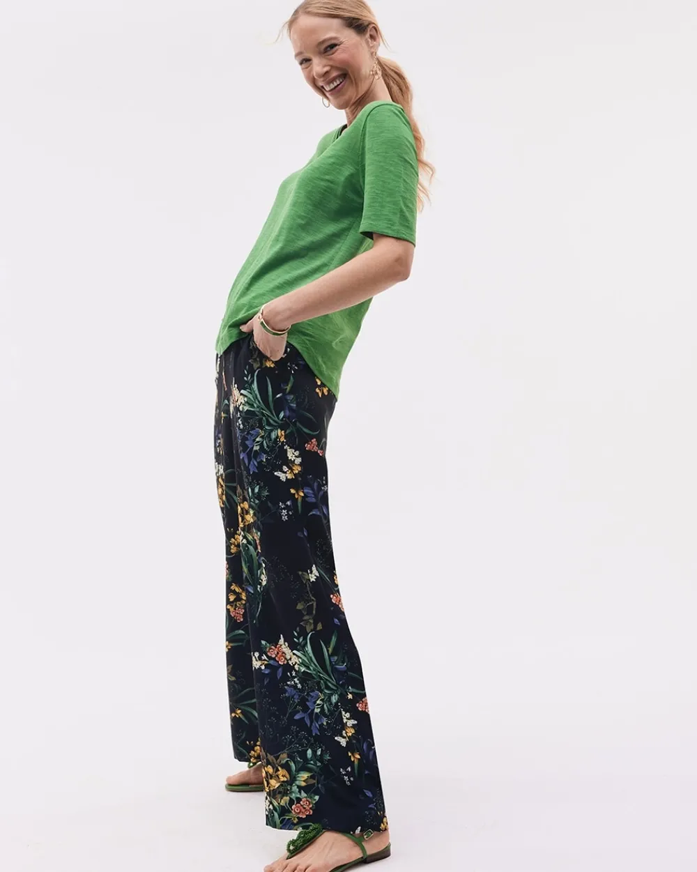 Best Floral Wide Leg Soft Pants Pants
