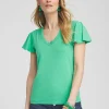 Store Flutter Sleeve Tee Tops