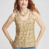 Clearance Foil Print Sweater Tank Sweaters | Matching Sets