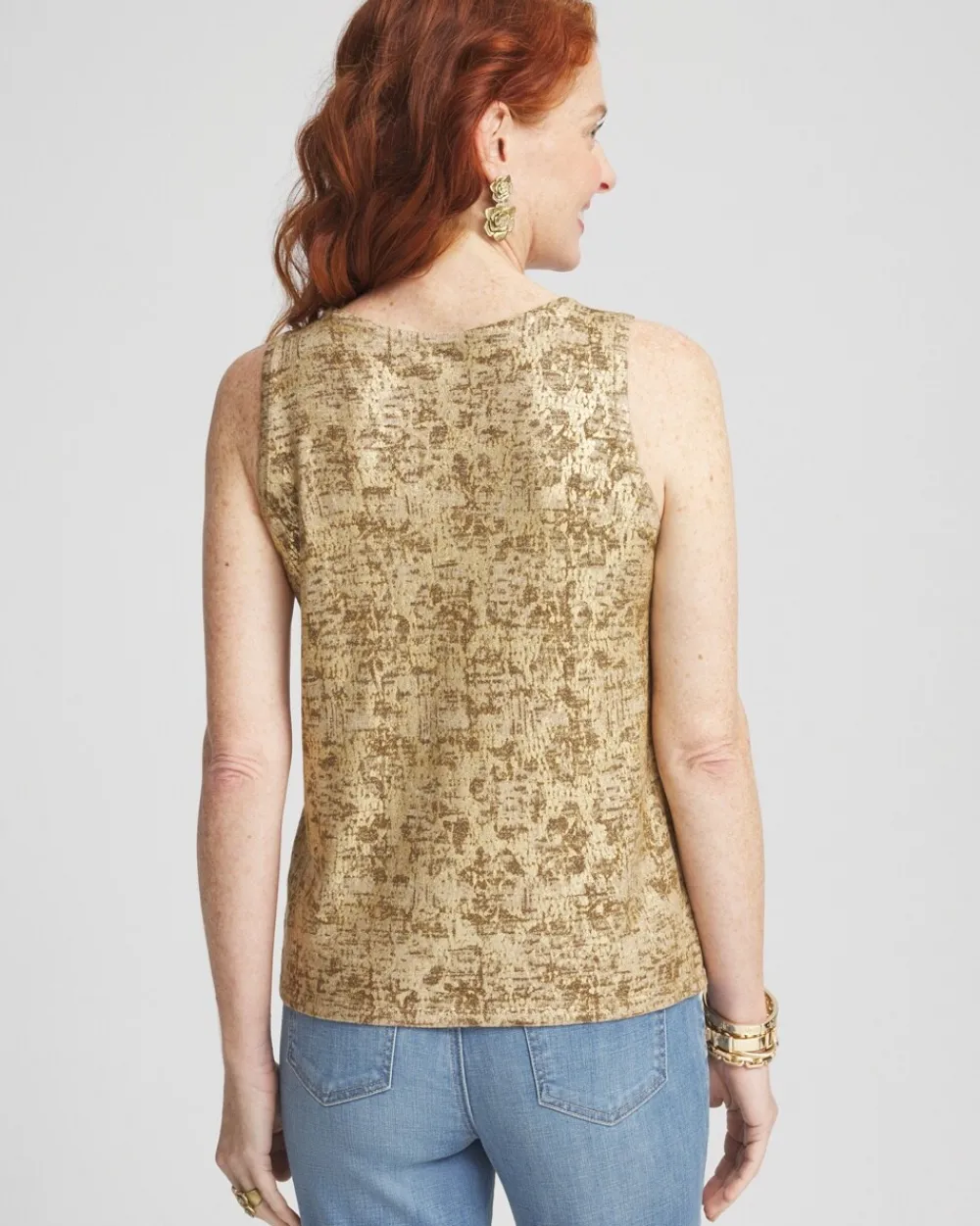 Clearance Foil Print Sweater Tank Sweaters | Matching Sets