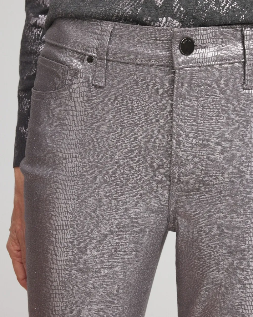 Best Girlfriend Coated Ankle Jeans Jeans & Denim