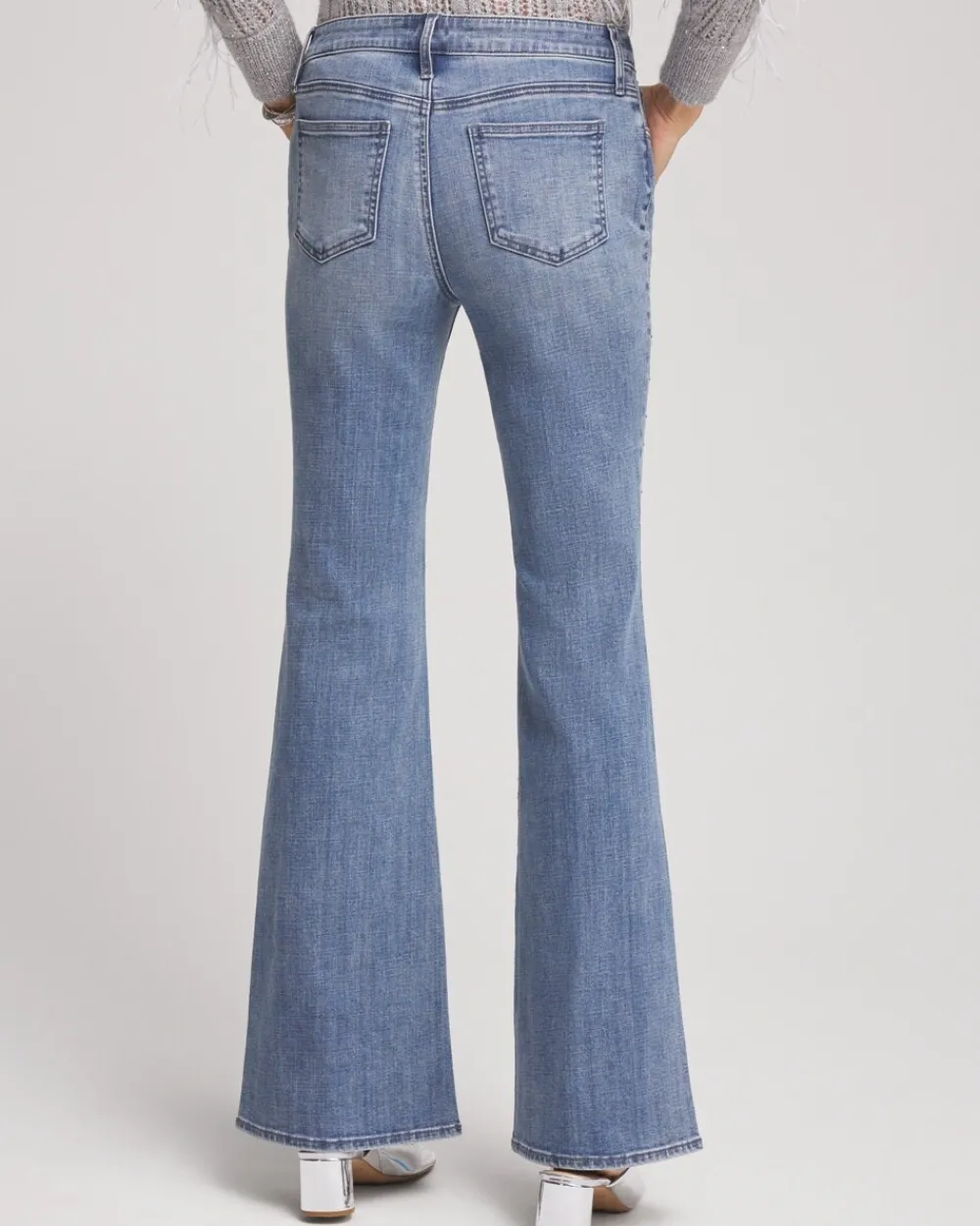 Hot Girlfriend Embellished Flare Jeans Jeans & Denim