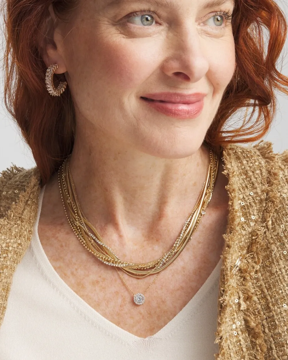 Sale Tone Drop Stone Necklace Everyday Jewelry