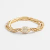 Shop Tone Multi Strand Pavé Bracelet Bracelets | Everyday Jewelry