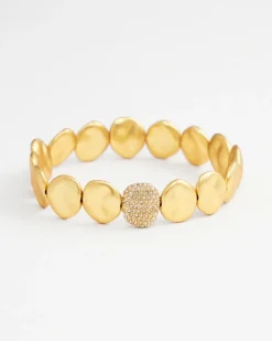Store Tone Pavé Beaded Bracelet Bracelets | Everyday Jewelry