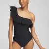 Cheap Gottex One Shoulder One Piece Swimsuit Swim
