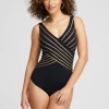 Fashion Gottex V-neck One Piece Swimsuit Swim