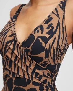 Clearance Gottex Wrap Front One Piece Swimsuit Swim