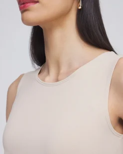Shop High Neck Microfiber Tank Tops