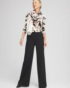 Sale High Rise Wide Leg Ponte Pants Pants
