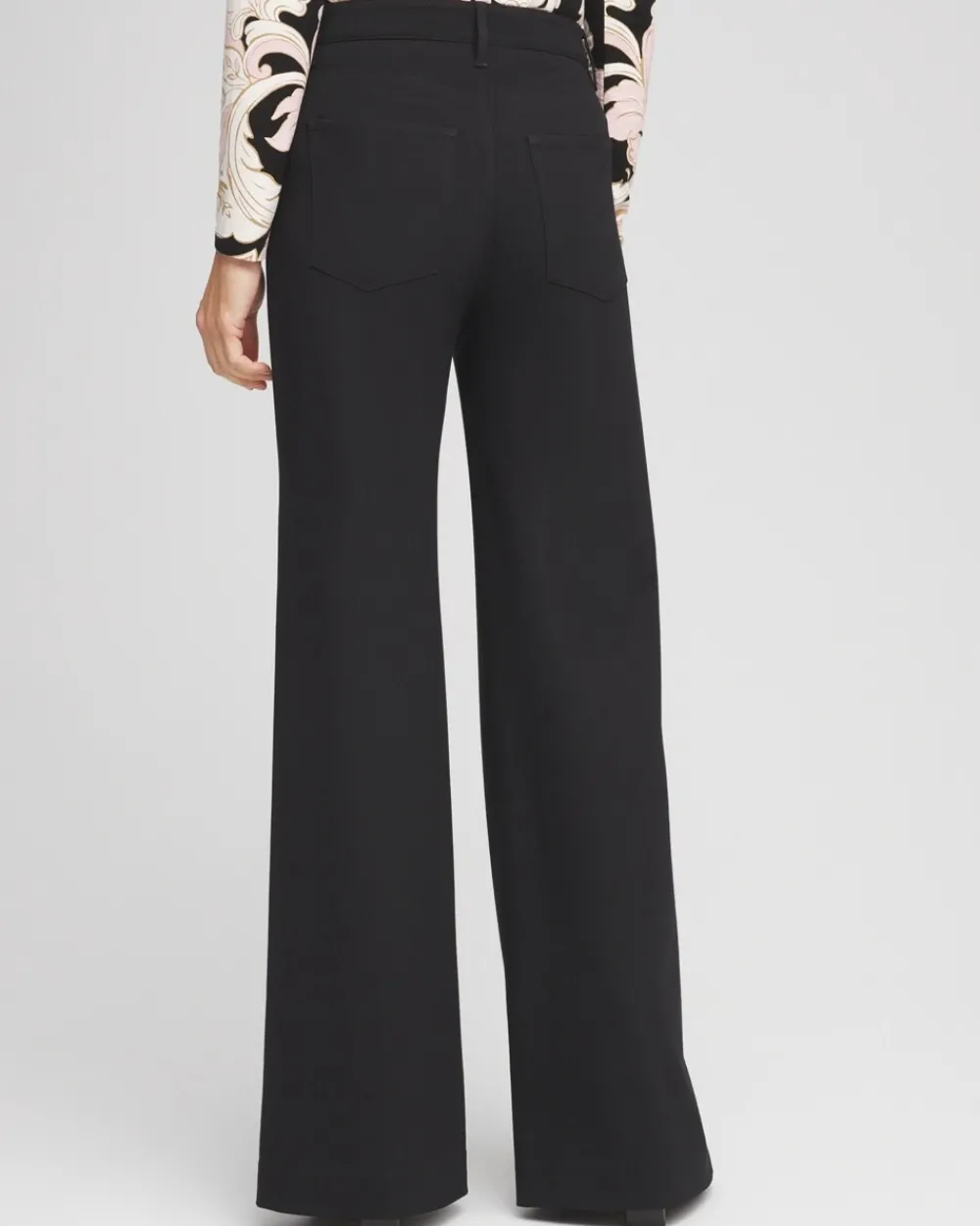 Sale High Rise Wide Leg Ponte Pants Pants