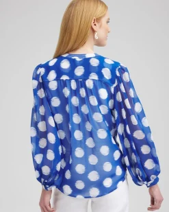 Shop Ikat Dots Blouse Tops