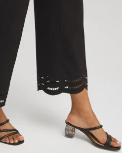 Outlet Juliet Eyelet Hem Culotte Pants Pants