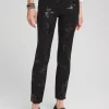 Hot Juliet Floral Sequin Ankle Pants Pants