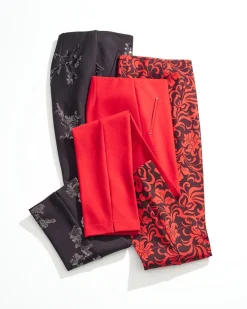 Hot Juliet Floral Sequin Ankle Pants Pants