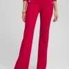 Shop Juliet Ponte Button Detail Flare Pants Pants