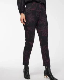 New Juliet Ponte Floral Ankle Pants Pants