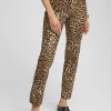 New Juliet Ponte Leopard Ankle Pants Pants