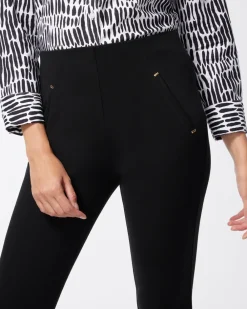 Hot Juliet Ponte Trim Detail Pants Pants | Matching Sets