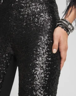 Cheap Juliet Sequin Wide Leg Pant Pants
