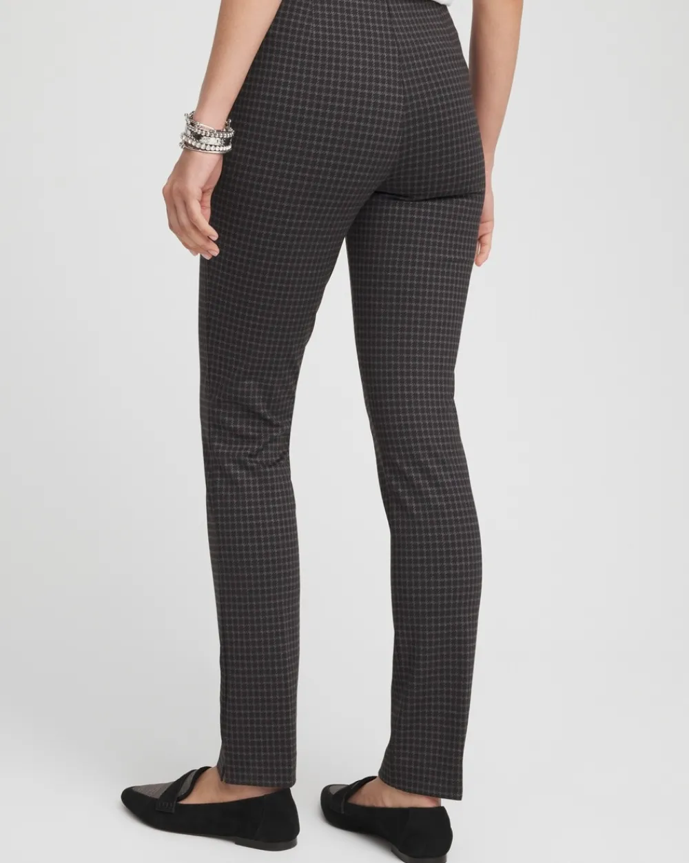 Shop Juliet Tonal Check Ankle Pants Pants