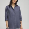 Fashion Linen Fringe Shirt Tops