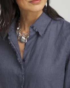 Fashion Linen Fringe Shirt Tops