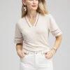 Best Linen Ladder Lace Tee Tops