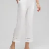 Best Linen Ladder Trim Cropped Pants Pants