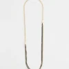 Clearance MagneticMix™ Black & Gold Tone Necklace Everyday Jewelry