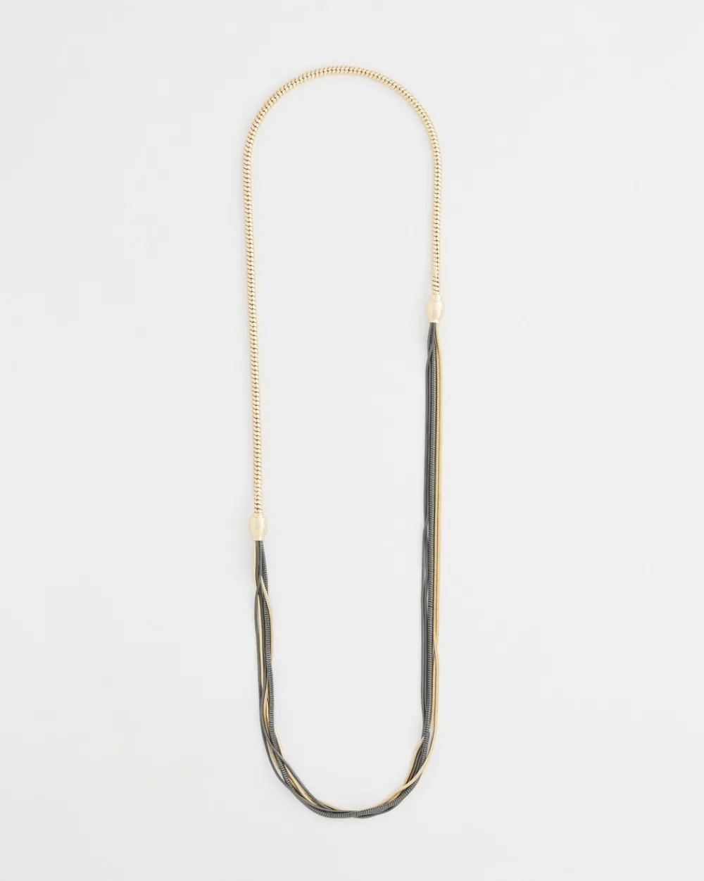 Clearance MagneticMix™ Black & Gold Tone Necklace Everyday Jewelry