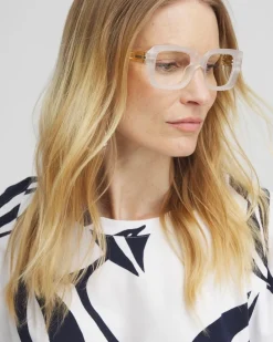 Online Matte Clear Taupe Readers Eyewear