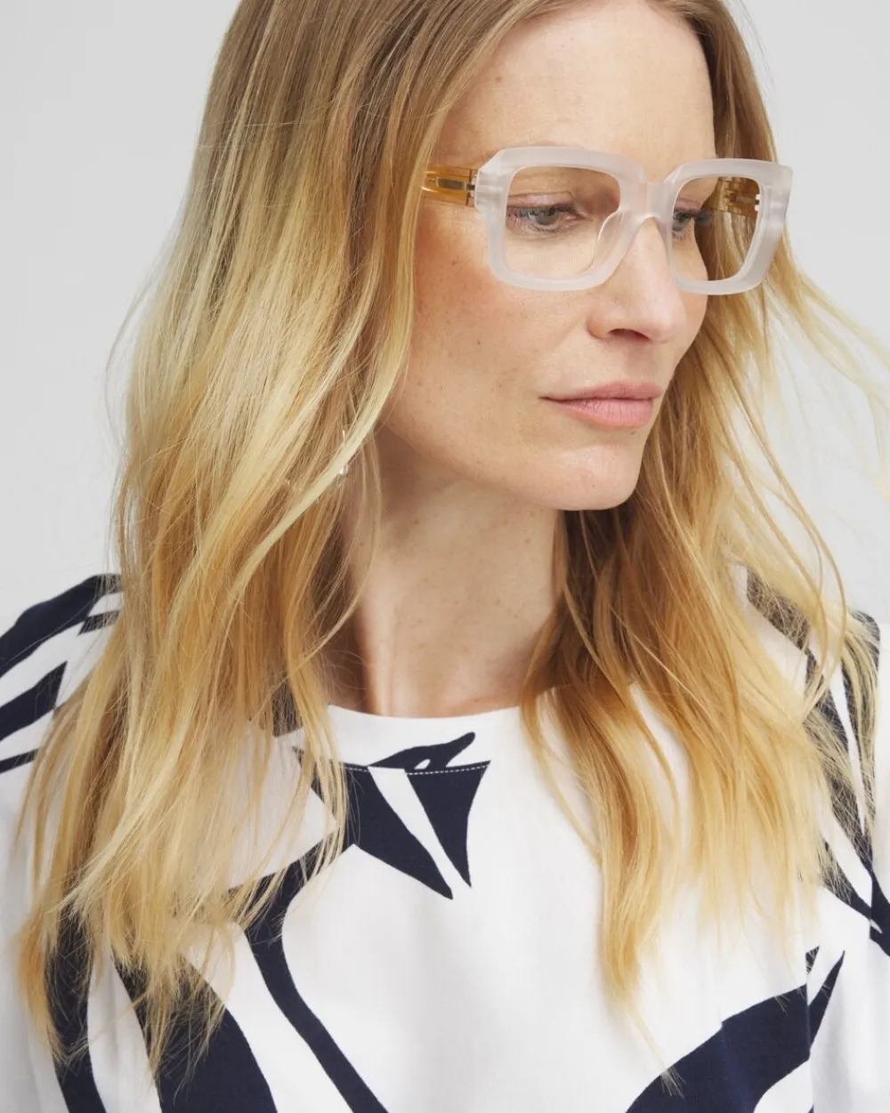 Online Matte Clear Taupe Readers Eyewear