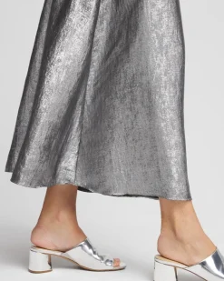 Best Sale Metallic Satin Maxi Skirt Skirts | Dresses