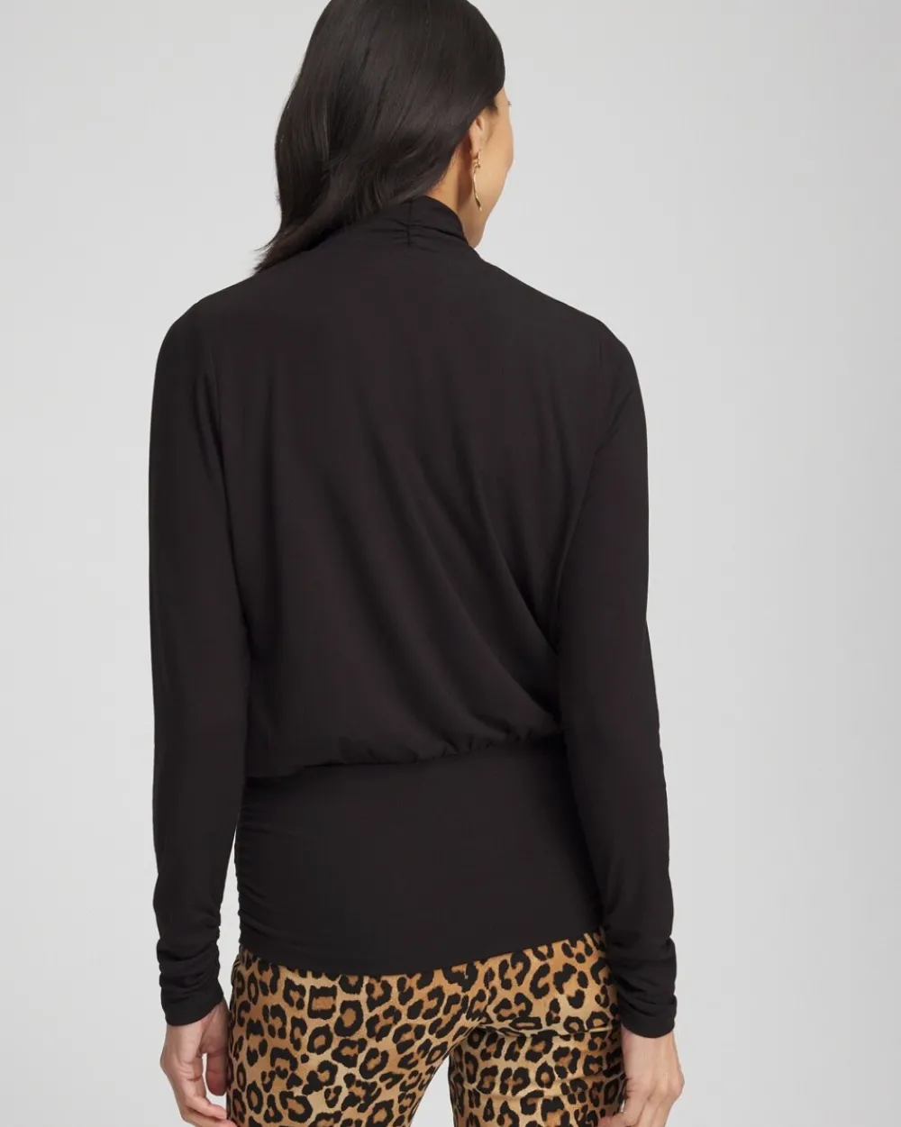 Outlet Micke Neck Banded Hem Top Tops